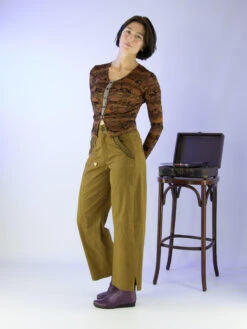 High ABOUT-TURN 702831 Pantalons Groen -Kleding Speciaal Winkel 100002333 7