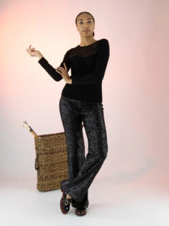 Cambio FRANCIS 6938 0378-11 Pantalons Zwart -Kleding Speciaal Winkel 100002389 7