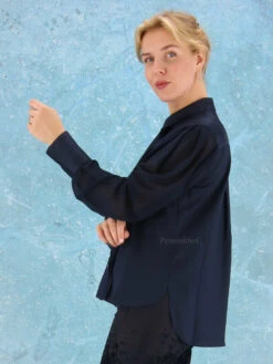 High PROUD S50215 Blouse Blauw -Kleding Speciaal Winkel 110000596 3