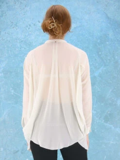 High THANK YOU S50220 Blouse Roomwit -Kleding Speciaal Winkel 110000600 4