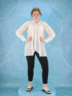 High THANK YOU S50220 Blouse Roomwit -Kleding Speciaal Winkel 110000600 6