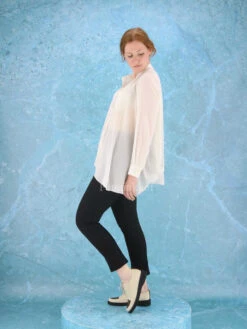 High THANK YOU S50220 Blouse Roomwit -Kleding Speciaal Winkel 110000600 7