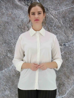 Peserico S06805-O7325 Blouse Roomwit -Kleding Speciaal Winkel 110000611 3