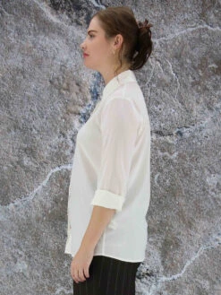 Peserico S06805-O7325 Blouse Roomwit -Kleding Speciaal Winkel 110000611 4