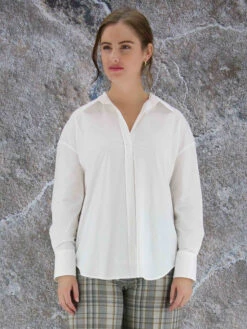 Peserico S06807D-OO659 Blouse Wit -Kleding Speciaal Winkel 110000612 5