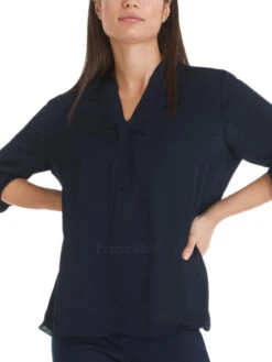 Marc Cain +E 51.03 W10 Blouse Blauw -Kleding Speciaal Winkel 110000627 4
