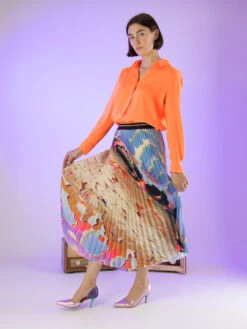 Marc Cain VC 51.26 W08 Blouse Oranje -Kleding Speciaal Winkel 110000702 7