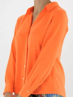 Marc Cain VC 51.26 W08 Blouse Oranje -Kleding Speciaal Winkel 110000702 8