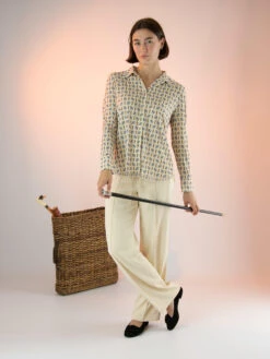 Marc Cain VC 51.27 J06 Blouse Beige -Kleding Speciaal Winkel 110000704 6