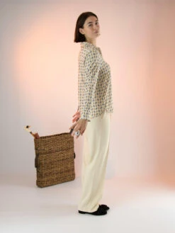 Marc Cain VC 51.27 J06 Blouse Beige -Kleding Speciaal Winkel 110000704 7