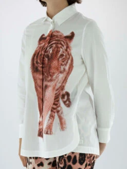 Marc Cain VS 51.08 W81 Blouse Wit -Kleding Speciaal Winkel 110000708 6