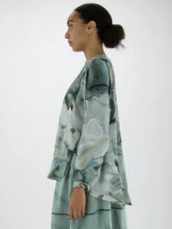 High POLITE S50254 Blouse Blauw -Kleding Speciaal Winkel 110000722 3