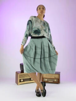 High POLITE S50254 Blouse Blauw -Kleding Speciaal Winkel 110000722 6