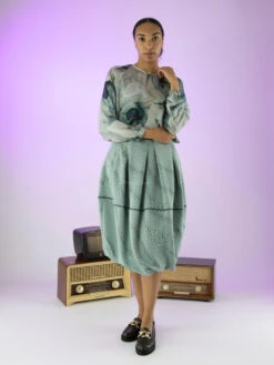 High POLITE S50254 Blouse Blauw -Kleding Speciaal Winkel 110000722 7