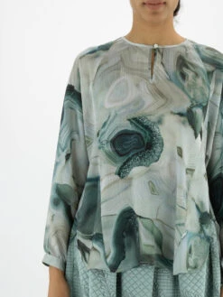 High POLITE S50254 Blouse Blauw -Kleding Speciaal Winkel 110000722 8