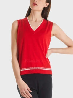 Marc Cain TC 61.02 M70 Tops Rood -Kleding Speciaal Winkel 130000776 4