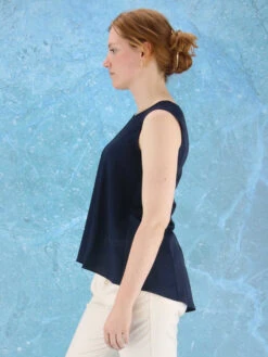 High CUE S53229 Tops Blauw 7 High CUE S53229 Tops Blauw -Kleding Speciaal Winkel 130000780 3