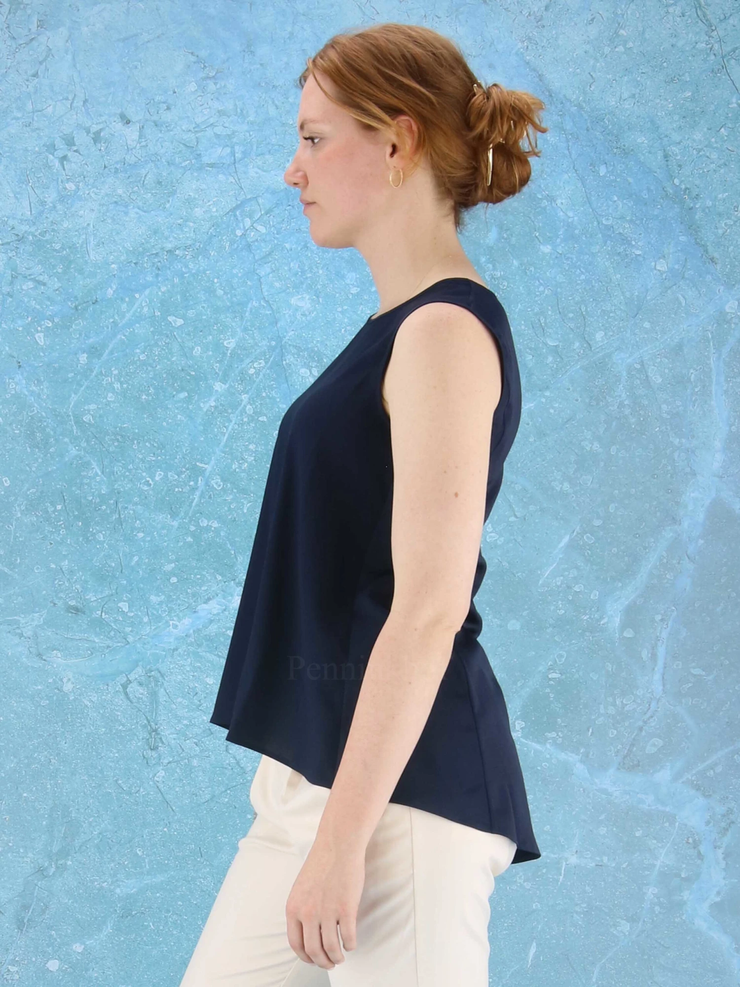 High CUE S53229 Tops Blauw 3 High CUE S53229 Tops Blauw - Afbeelding 3