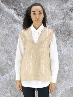 Marc Cain TC 42.03 M32 Tops Goud -Kleding Speciaal Winkel 134000049 5