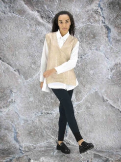 Marc Cain TC 42.03 M32 Tops Goud -Kleding Speciaal Winkel 134000049 7