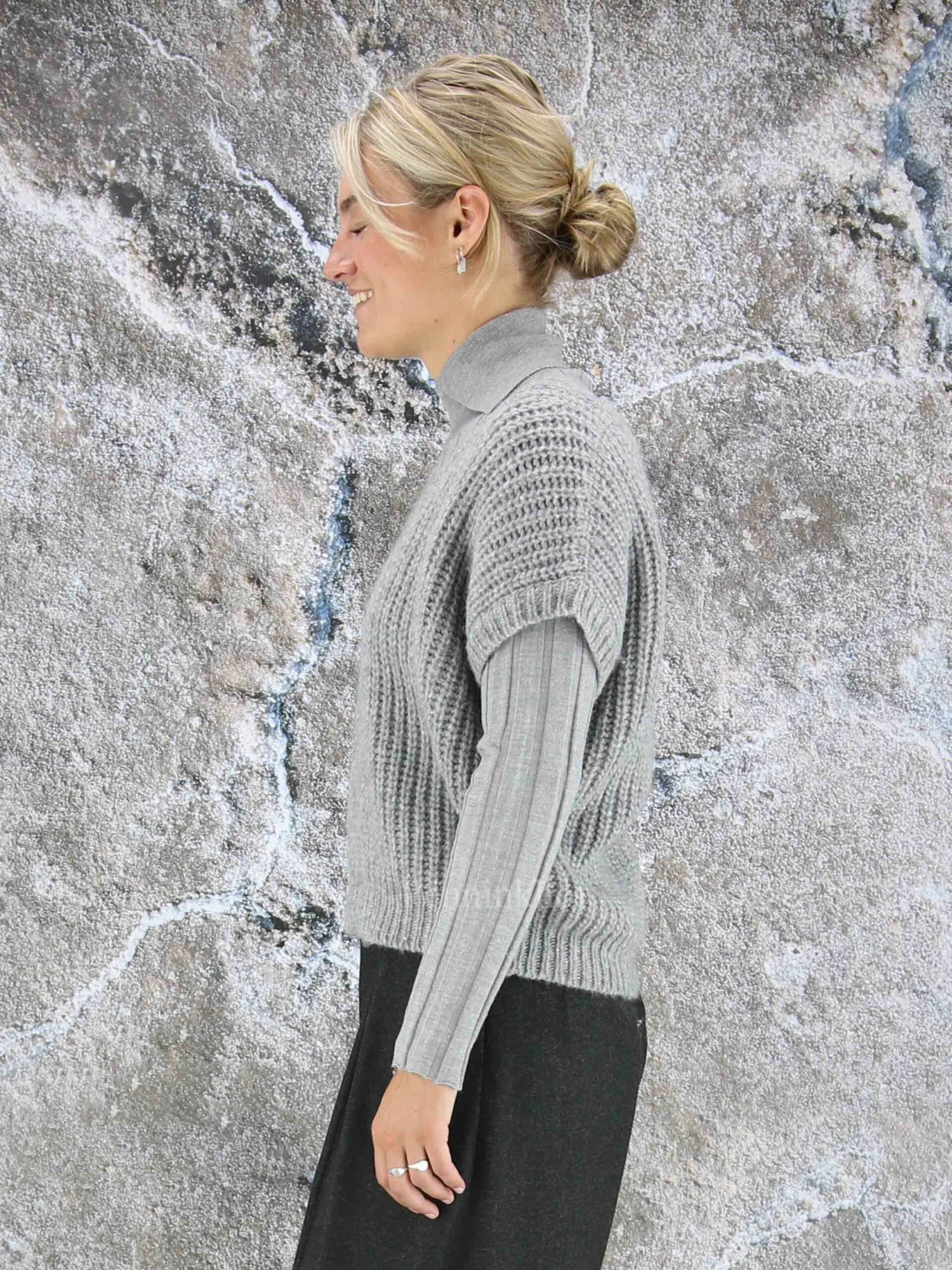 Peserico S99742F03-09153 Tops Grijs 4 Peserico S99742F03-09153 Tops Grijs - Afbeelding 4