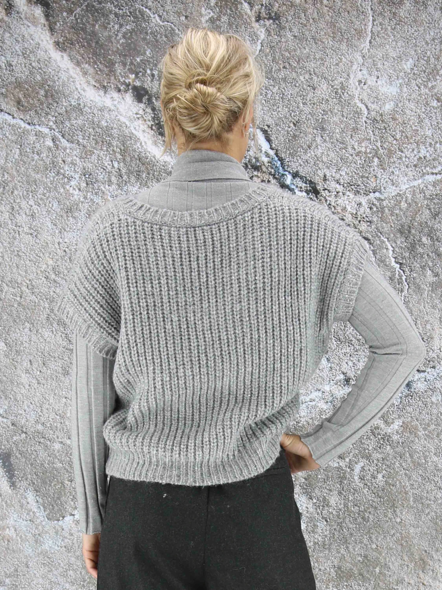 Peserico S99742F03-09153 Tops Grijs 5 Peserico S99742F03-09153 Tops Grijs - Afbeelding 5