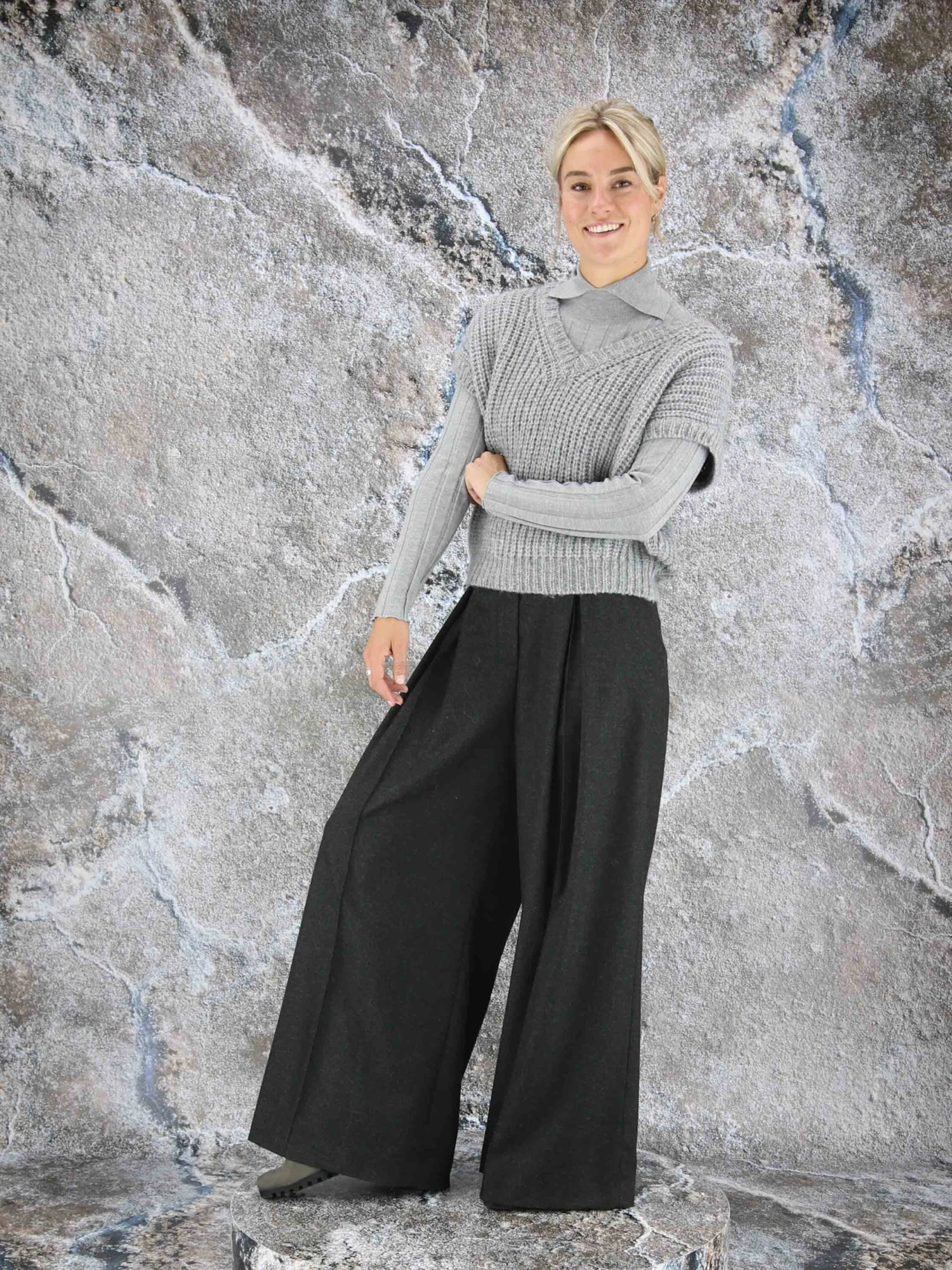 Peserico S99742F03-09153 Tops Grijs 8 Peserico S99742F03-09153 Tops Grijs - Afbeelding 8