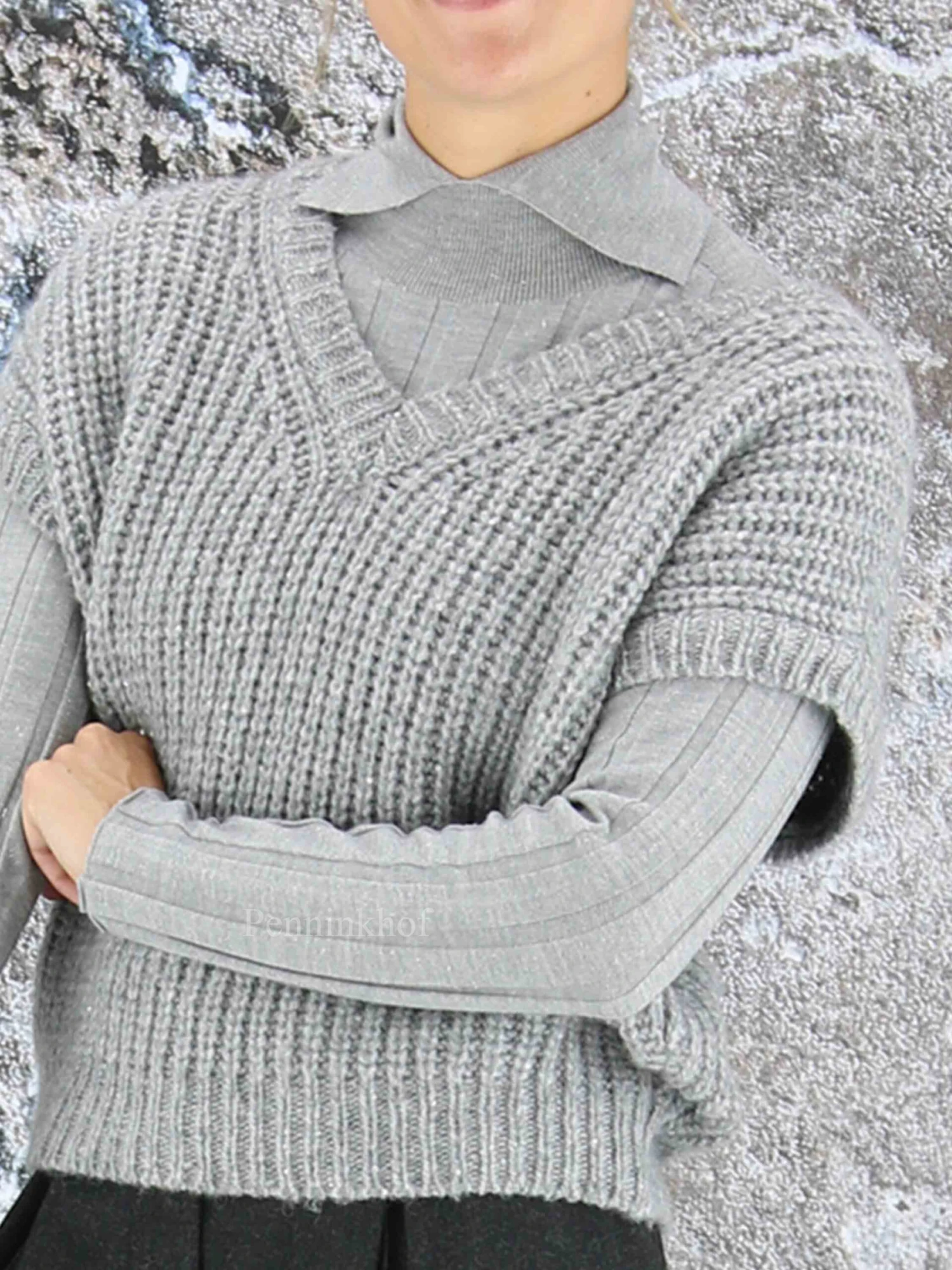 Peserico S99742F03-09153 Tops Grijs 9 Peserico S99742F03-09153 Tops Grijs - Afbeelding 9