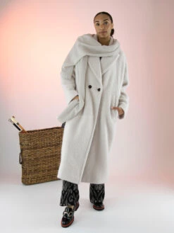 Marc Cain VC 11.16 W21 Mantel Roomwit -Kleding Speciaal Winkel 140000060 6