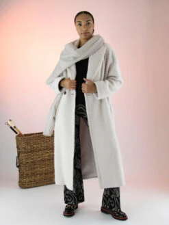 Marc Cain VC 11.16 W21 Mantel Roomwit -Kleding Speciaal Winkel 140000060 7