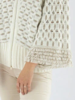 Marc Cain VC 14.03 M47 Cape Roomwit -Kleding Speciaal Winkel 142000026 8