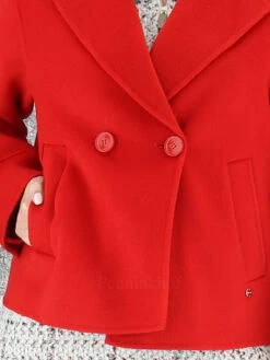 Marc Cain TC 12.02 W70 Coats Rood -Kleding Speciaal Winkel 145000398 7