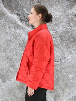 Marc Cain TC 12.03 W71 Coats Rood -Kleding Speciaal Winkel 145000399 3