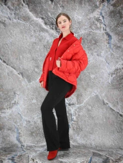 Marc Cain TC 12.03 W71 Coats Rood -Kleding Speciaal Winkel 145000399 7