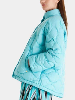 Marc Cain TC 12.03 W71 Coats Blauw -Kleding Speciaal Winkel 145000401 4