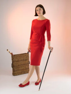 Joseph Ribkoff 233703 Uni Rood -Kleding Speciaal Winkel 160000725 6