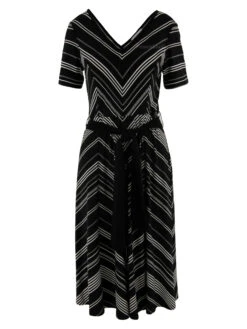 Joseph Ribkoff 231074 Jurken Zwart