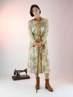 Marc Cain VC 21.26 W24 Jurken Groen -Kleding Speciaal Winkel 160100691 6