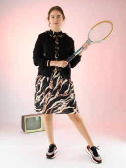 Marc Cain VS 21.03 W38 Jurken Zwart -Kleding Speciaal Winkel 160100693 7