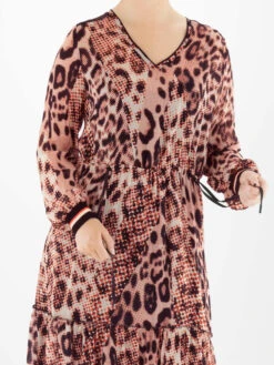 Marc Cain VS 21.04 W02 Jurken Rood -Kleding Speciaal Winkel 160100694 8