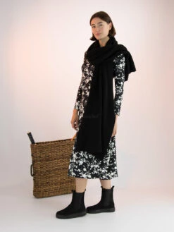 High AT LENGTH S21724 Jurken Zwart -Kleding Speciaal Winkel 160100702 7