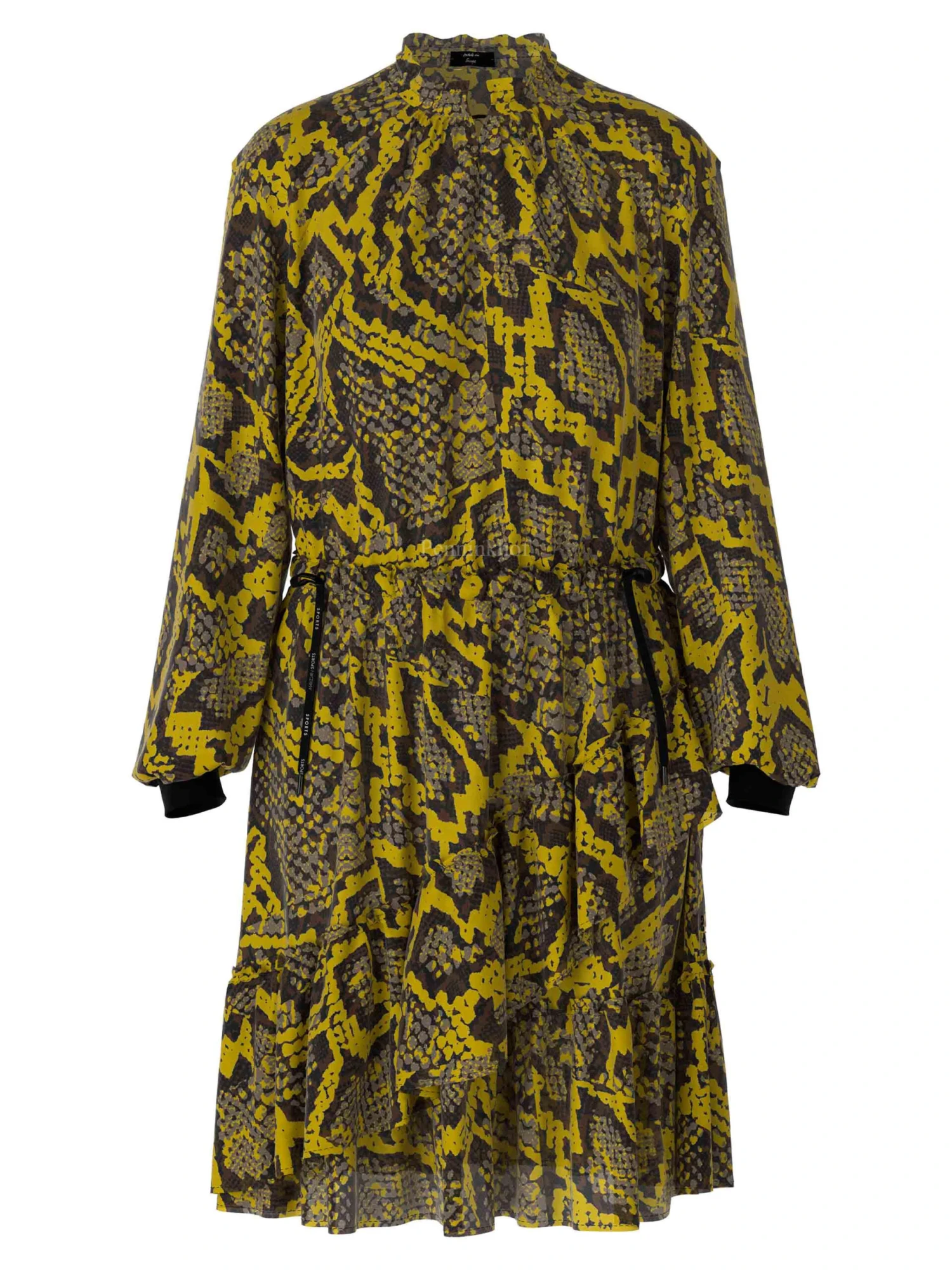 Marc Cain VS 21.25 W25 Jurken Geel 1 Marc Cain VS 21.25 W25 Jurken Geel