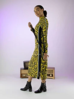 Marc Cain VS 21.31 J36 Jurken Geel -Kleding Speciaal Winkel 160100712 7