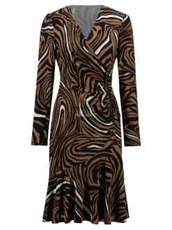 Joseph Ribkoff 233221 Jurken Bruin