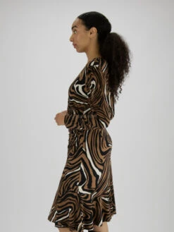 Joseph Ribkoff 233221 Jurken Bruin -Kleding Speciaal Winkel 160100722 3