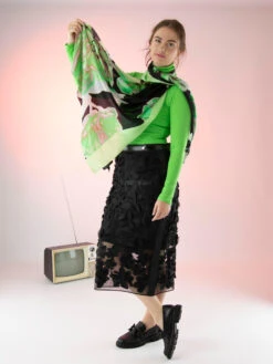 Marc Cain VC B4.15 Z19 Shawls Groen -Kleding Speciaal Winkel 301000873 3